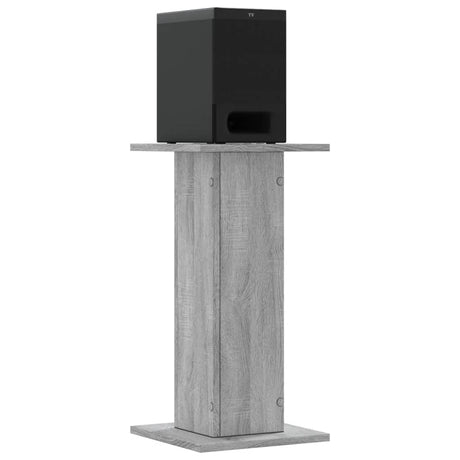 VidaXL supports d'enceintes 2 pcs 30x30x60 cm bois traité gris sonoma
