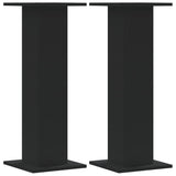 Le haut-parleur Vidaxl comprend 2 pcs 30x30x80 cm en bois transformé noir