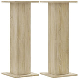 Vidaxx supports d'enceintes 2 pcs 30x30x80 cm bois traité chêne sonoma