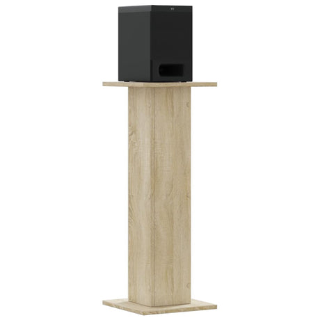 Vidaxx supports d'enceintes 2 pcs 30x30x80 cm bois traité chêne sonoma