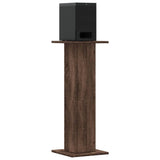 Vidaxx supports d'enceintes 2 pcs 30x30x80 cm bois traité chêne brun