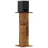 VidaXL Supports d'enceintes 2 pcs 30x30x80 cm bois traité, couleur bois ancien