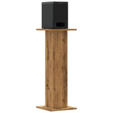 VidaXL supports d'enceintes 2 pcs 30x30x80 cm bois, couleur chêne artisanal