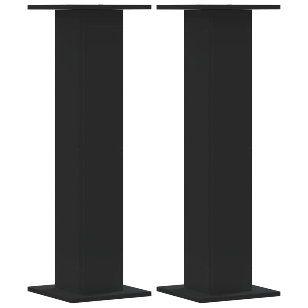 VidaXL Supports d'enceintes 2 pcs 30x30x95 cm bois traité noir