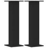 VidaXL Supports d'enceintes 2 pcs 30x30x95 cm bois traité noir