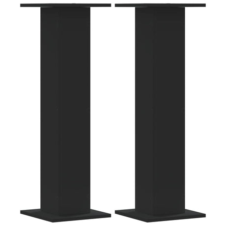 VidaXL Supports d'enceintes 2 pcs 30x30x95 cm bois traité noir