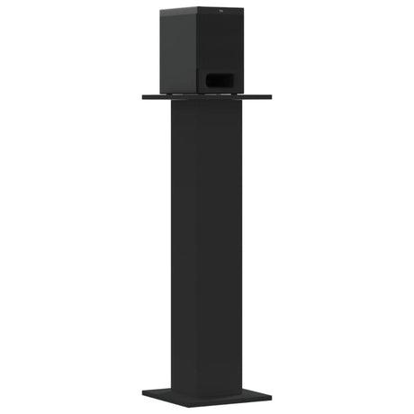 VidaXL Supports d'enceintes 2 pcs 30x30x95 cm bois traité noir