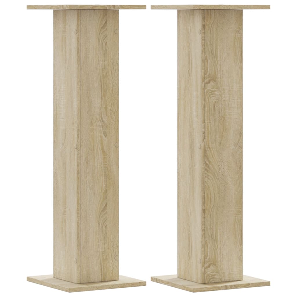 Le haut-parleur Vidaxl comprend 2 PCS 30x30x95 cm Wood Sonoma Oak