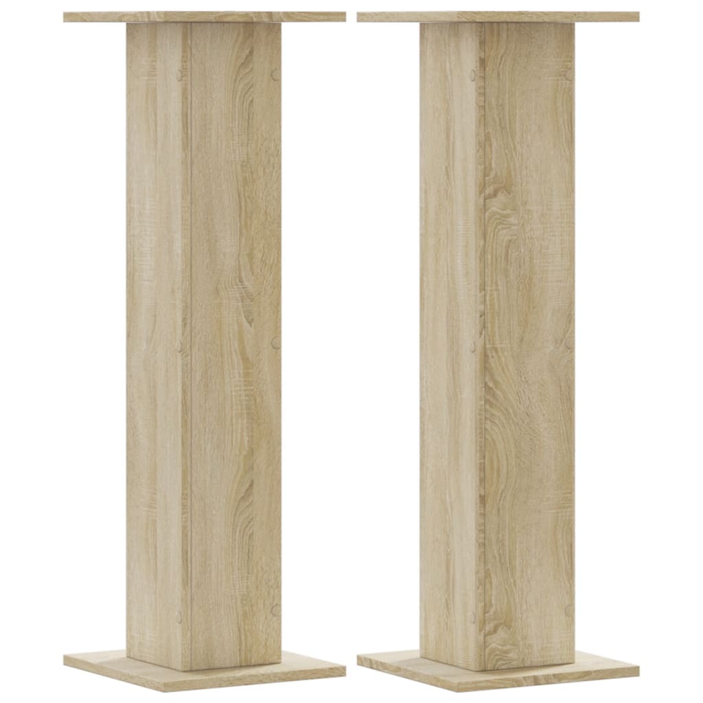 Vidaxx supports d'enceintes 2 pcs 30x30x95 cm bois d'ingénierie chêne sonoma