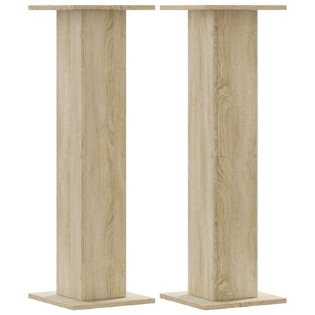 Vidaxx supports d'enceintes 2 pcs 30x30x95 cm bois d'ingénierie chêne sonoma