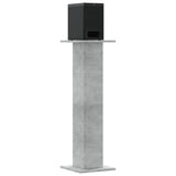 Vidaxx pieds d'enceintes 2 pcs 30x30x95 cm bois d'ingénierie béton gris