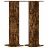 VidaXL Supports d'enceintes 2 pcs 30x30x95 cm bois traité chêne fumé
