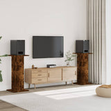 VidaXL Supports d'enceintes 2 pcs 30x30x95 cm bois traité chêne fumé