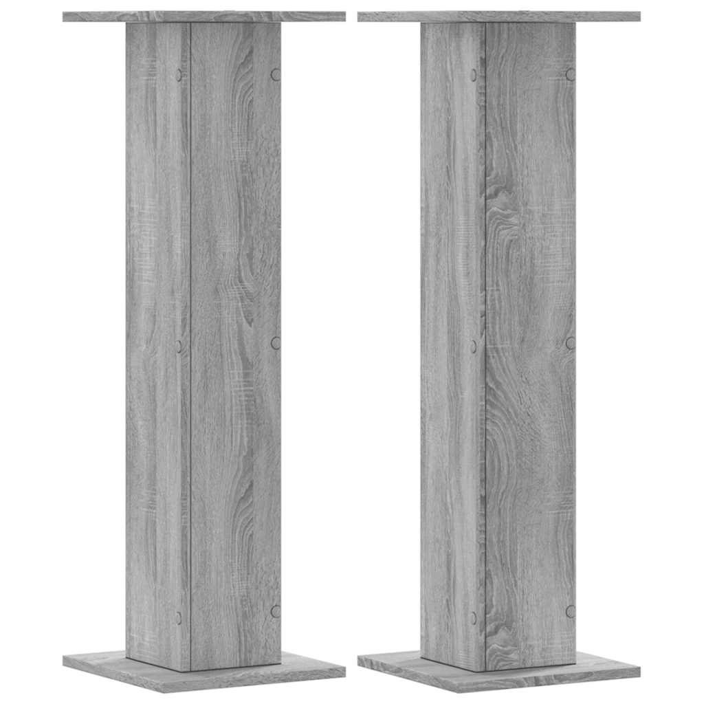 Vidaxx supports d'enceintes 2 pcs 30x30x95 cm bois traité gris sonoma