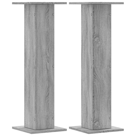Vidaxx supports d'enceintes 2 pcs 30x30x95 cm bois traité gris sonoma