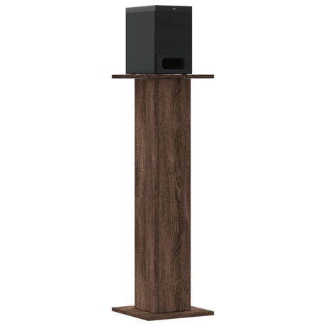 Vidaxx supports d'enceintes 2 pcs 30x30x95 cm bois traité chêne brun