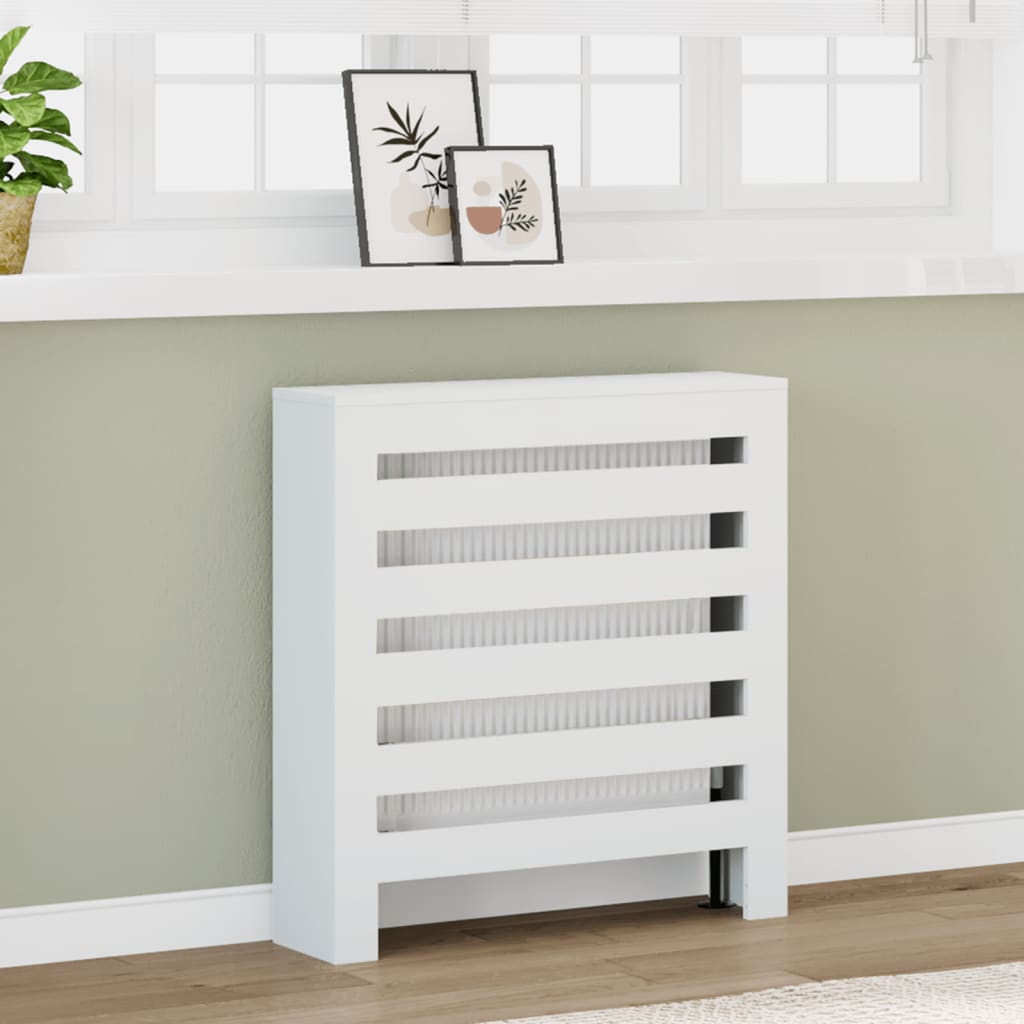 Vidaxx contour de radiateur 78x20x82 cm bois d'ingénierie blanc