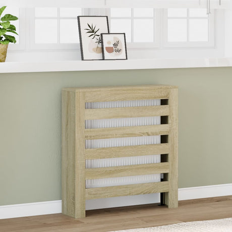 Vidaxx caisson de radiateur 78x20x82 cm en dérivé du bois couleur chêne sonoma