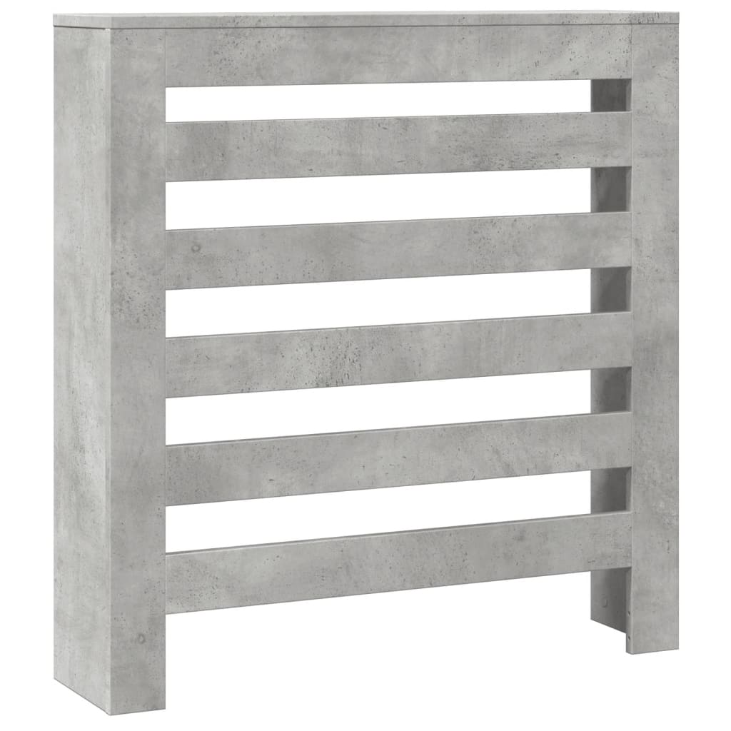 Vidaxx caisson de radiateur 78x20x82 cm bois d'ingénierie béton gris