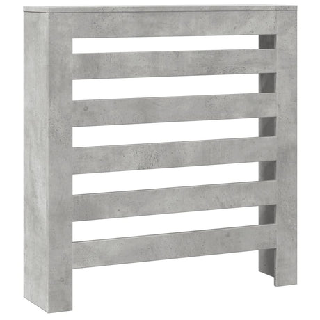 Vidaxx caisson de radiateur 78x20x82 cm bois d'ingénierie béton gris