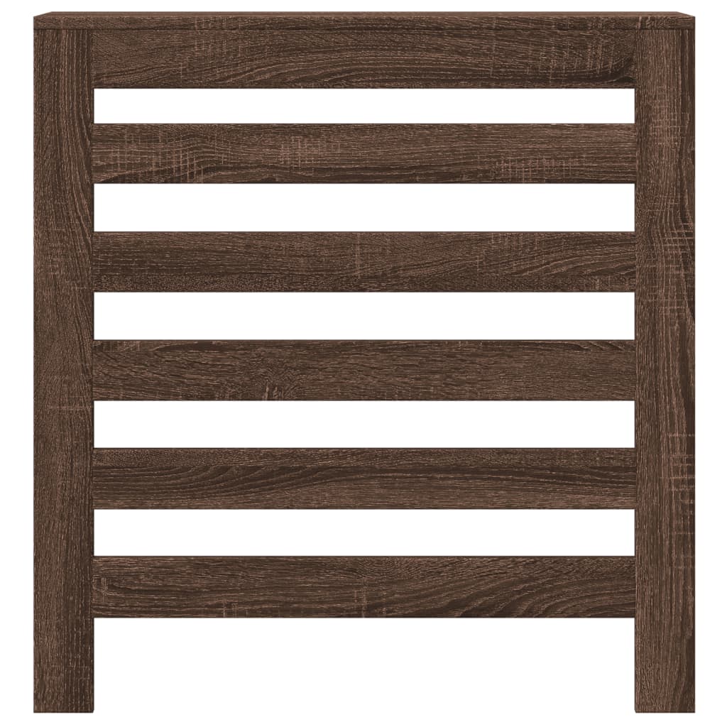 Vidaxx caisson de radiateur 78x20x82 cm bois d'ingénierie, chêne brun
