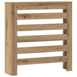 Caisson de radiateur Vidaxx 78x20x82 cm en bois ouvragé, coloris chêne artisanal