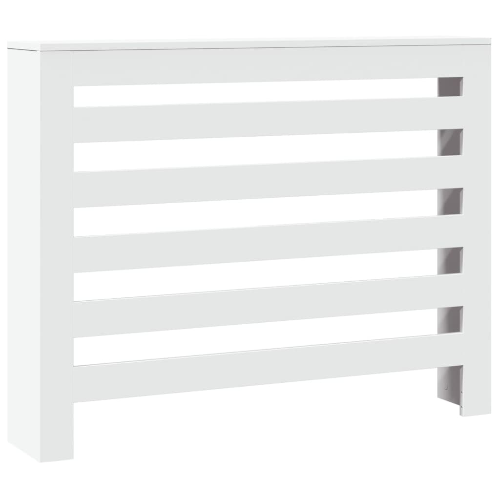 VidaXL Caisson de radiateur 104x20x82 cm bois d'ingénierie blanc