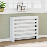 VidaXL Caisson de radiateur 104x20x82 cm bois d'ingénierie blanc