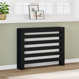 VIDAXL -Radiatorkonstruktion 104x20x82 cm verarbeitetes Holzschwarz