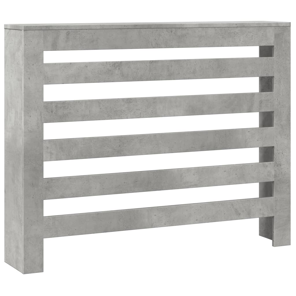 Vidaxx caisson de radiateur 104x20x82 cm bois d'ingénierie béton gris