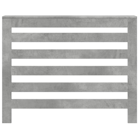 Vidaxx caisson de radiateur 104x20x82 cm bois d'ingénierie béton gris