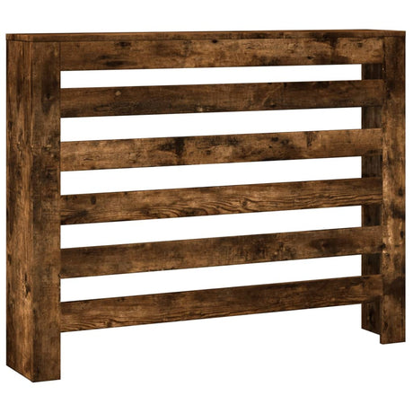 VidaXL Caisson de radiateur 104x20x82 cm bois d'ingénierie, chêne fumé