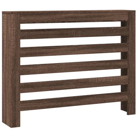 VidaXL Caisson de radiateur 104x20x82 cm bois d'ingénierie chêne brun
