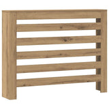 Caisson de radiateur Vidaxx 104x20x82 cm en bois ouvragé, coloris chêne artisanal