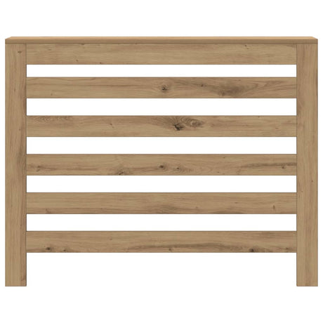 Caisson de radiateur Vidaxx 104x20x82 cm en bois ouvragé, coloris chêne artisanal