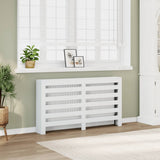 Vidaxl Radiatorom Construction 149x20x82 cm Bianco in legno trasformato