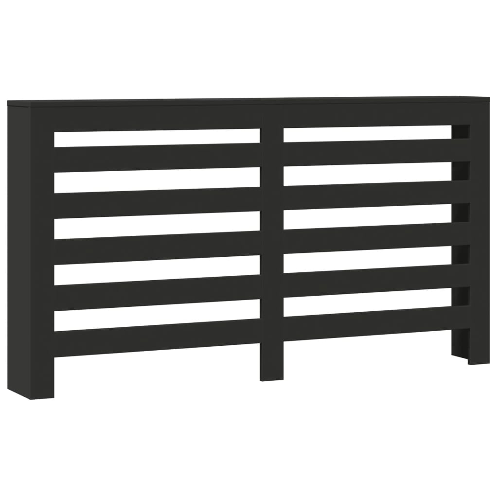 Construction de radiatorom vidaxl 149x20x82 cm Black Black