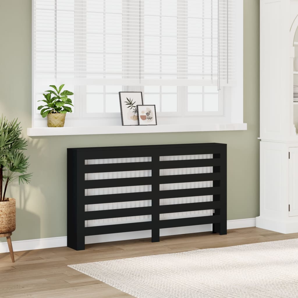 Vidaxx boîtier de radiateur 149x20x82 cm bois fini noir