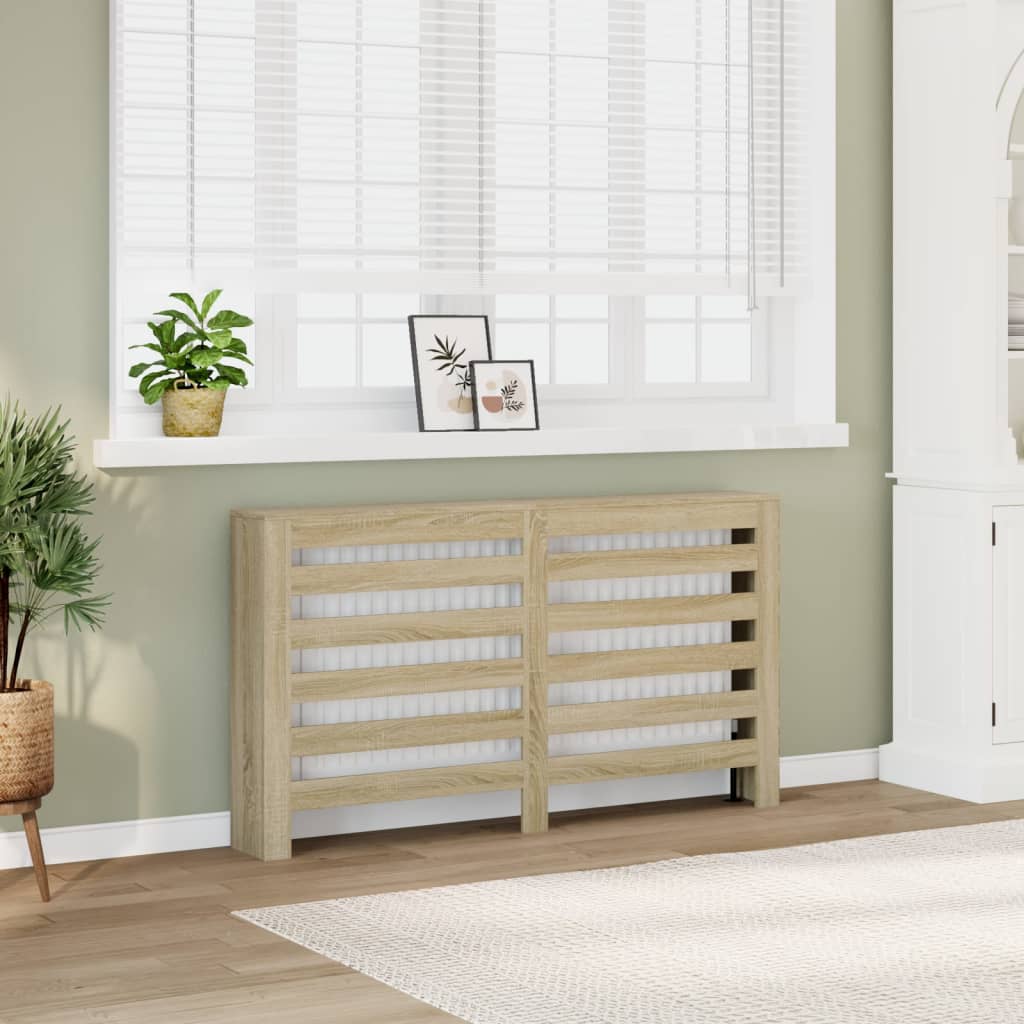Vidaxx caisson de radiateur 149x20x82 cm en dérivé du bois couleur chêne sonoma