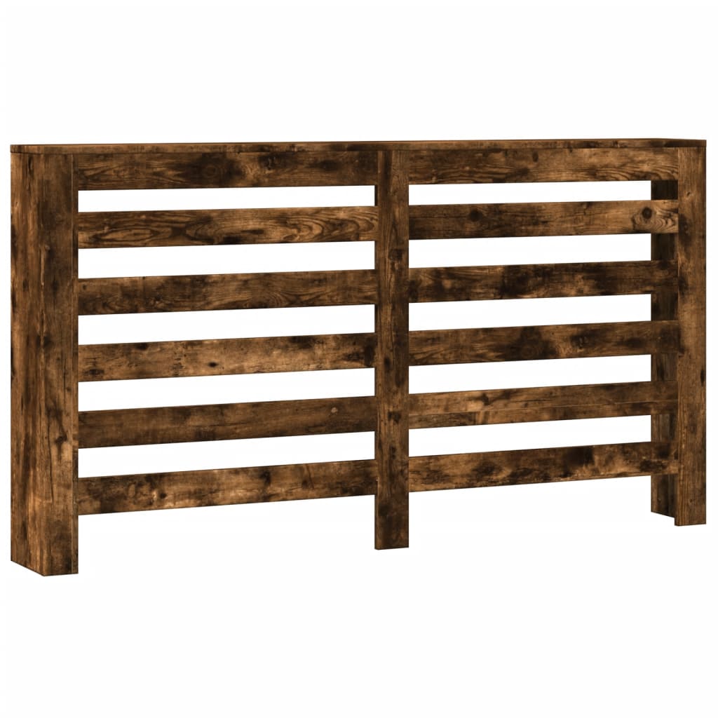 VidaXL Caisson de radiateur 149x20x82 cm bois d'ingénierie, chêne fumé