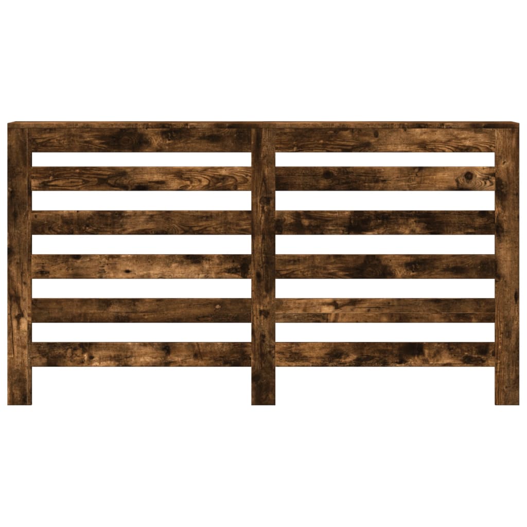 VidaXL Caisson de radiateur 149x20x82 cm bois d'ingénierie, chêne fumé