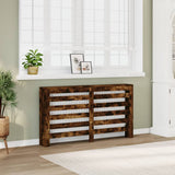 VidaXL Caisson de radiateur 149x20x82 cm bois d'ingénierie, chêne fumé
