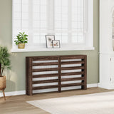 VidaXL Caisson de radiateur 149x20x82 cm bois d'ingénierie chêne brun