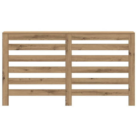 Caisson de radiateur Vidaxx 149x20x82 cm en bois ouvragé, coloris chêne artisanal