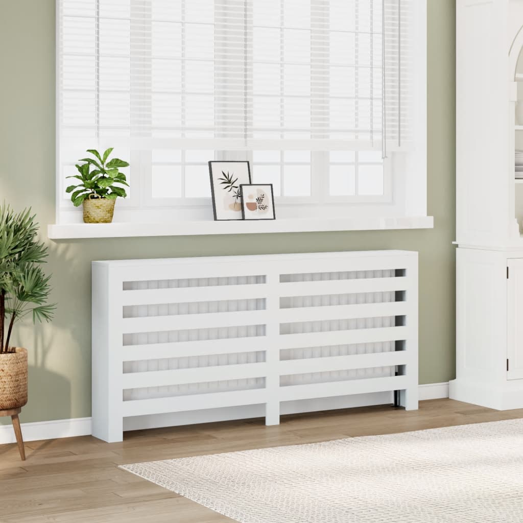 Vidaxx contour de radiateur 175x20x82 cm bois d'ingénierie blanc