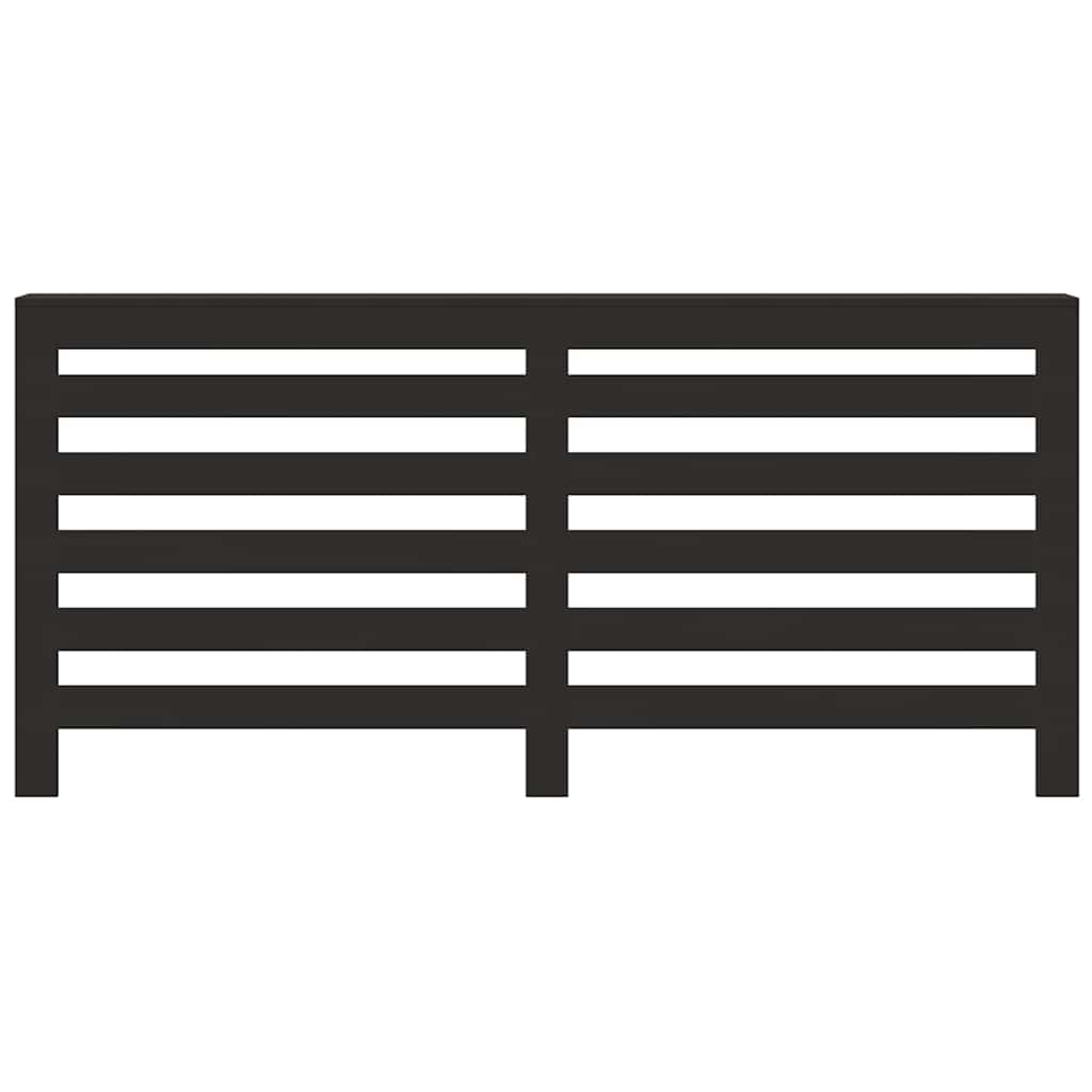 Vidaxx contour de radiateur 175x20x82 cm bois fini noir