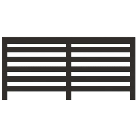 Vidaxx contour de radiateur 175x20x82 cm bois fini noir