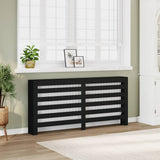 Vidaxx contour de radiateur 175x20x82 cm bois fini noir