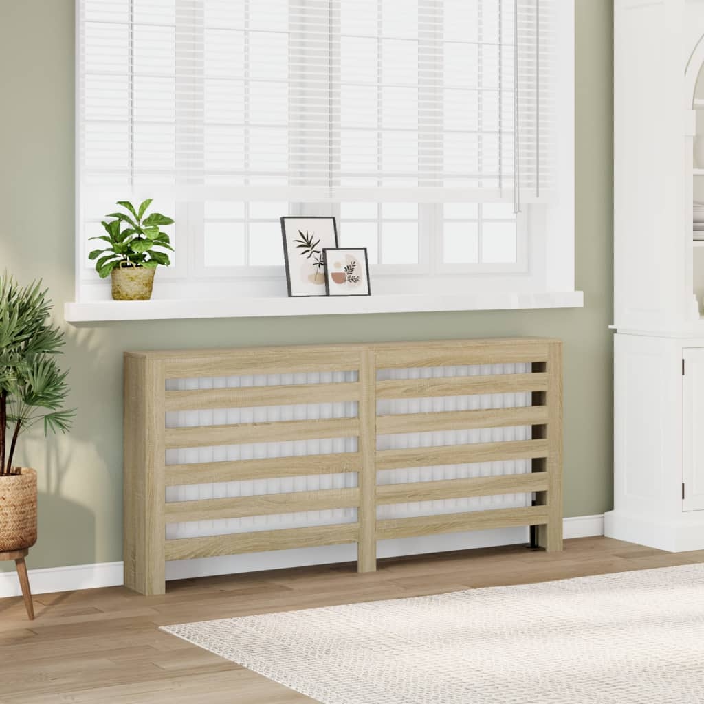 Vidaxx caisson de radiateur 175x20x82 cm en dérivé du bois couleur chêne sonoma