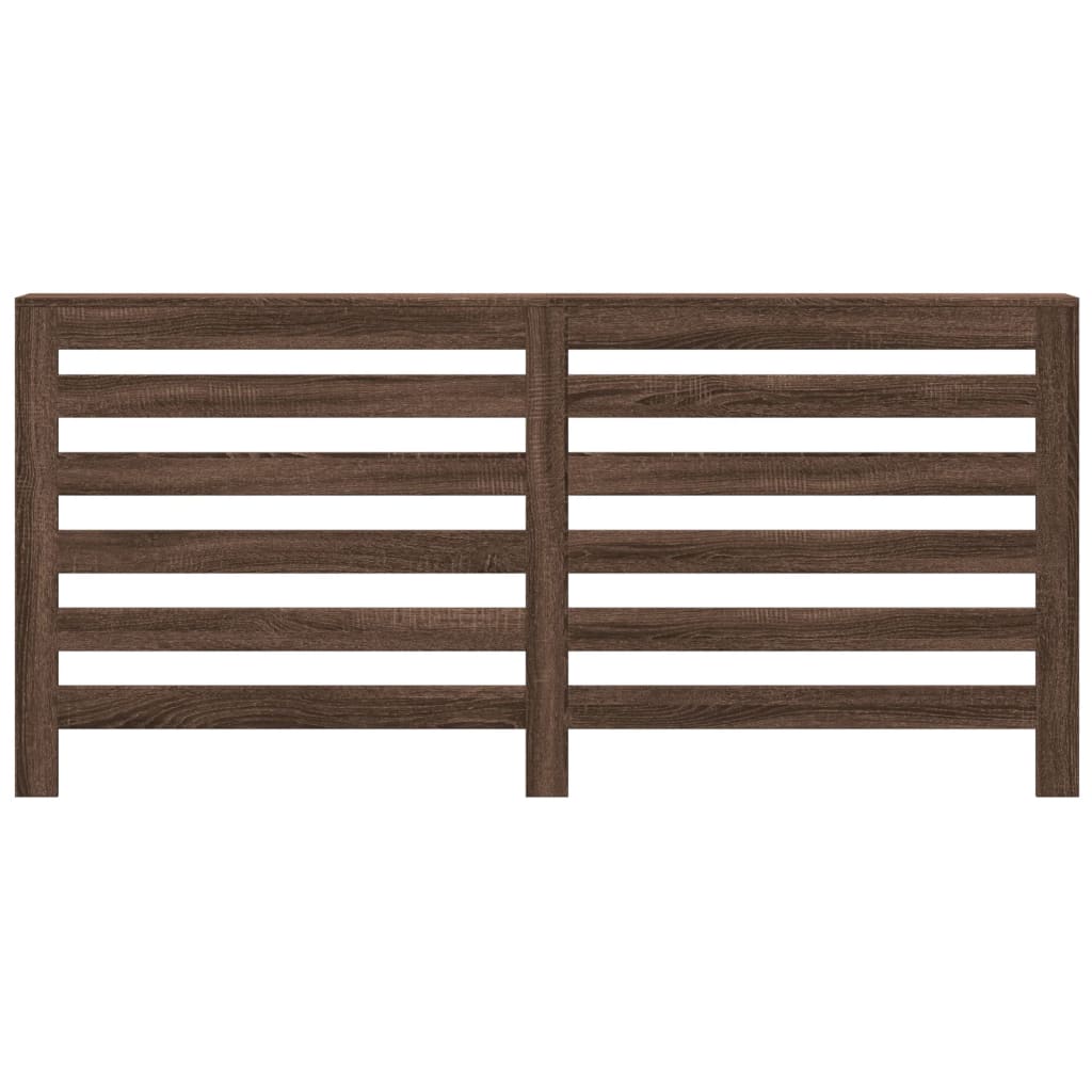 Vidaxx caisson de radiateur 175x20x82 cm bois fini, chêne brun